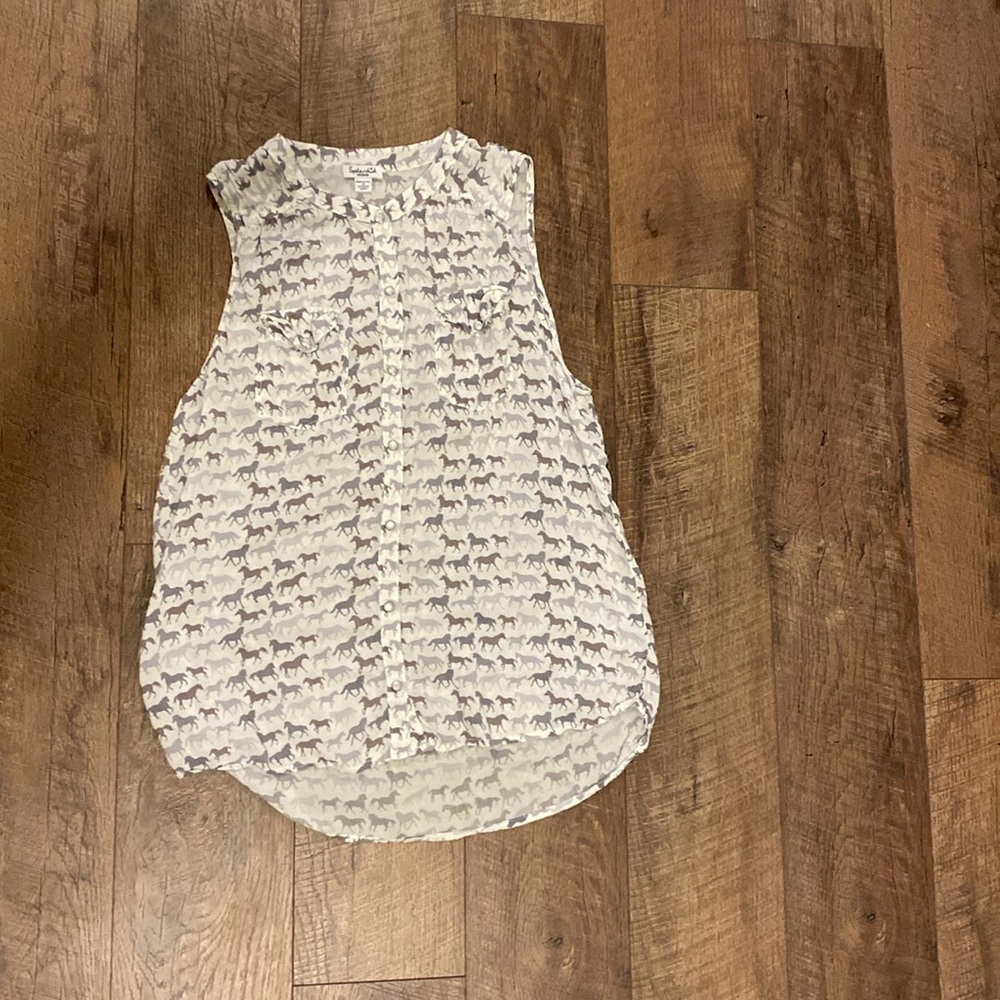 Horse Print Splendid Tank Top